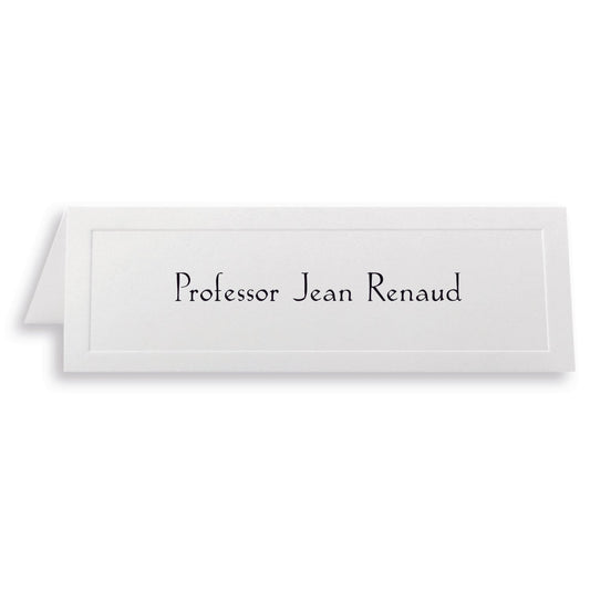St. James® Overtures® Traditional Embossed Tent Cards, White, Pack of 100, 71430