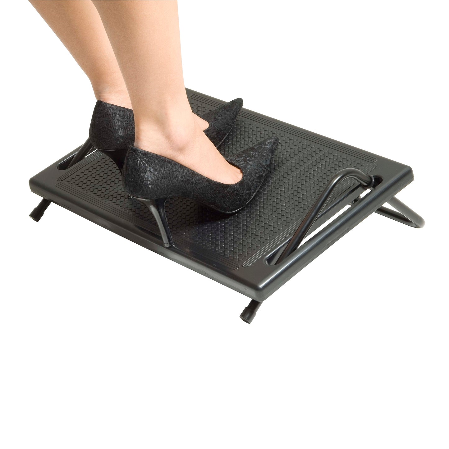 DAC® MP-50 Heavy Duty Fixed Angle Footrest, Black