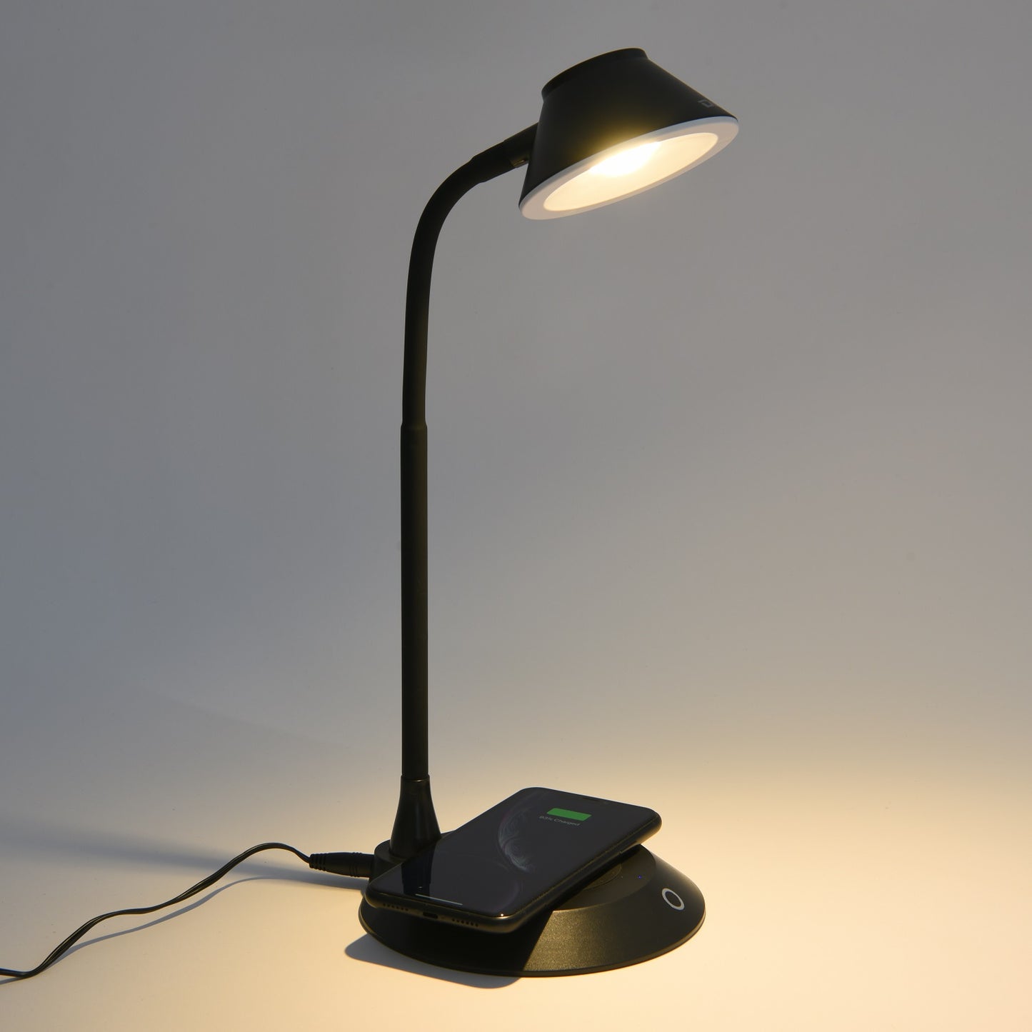 DAC® MP-323 LED Desk Lamp With Wireless Charger, Black