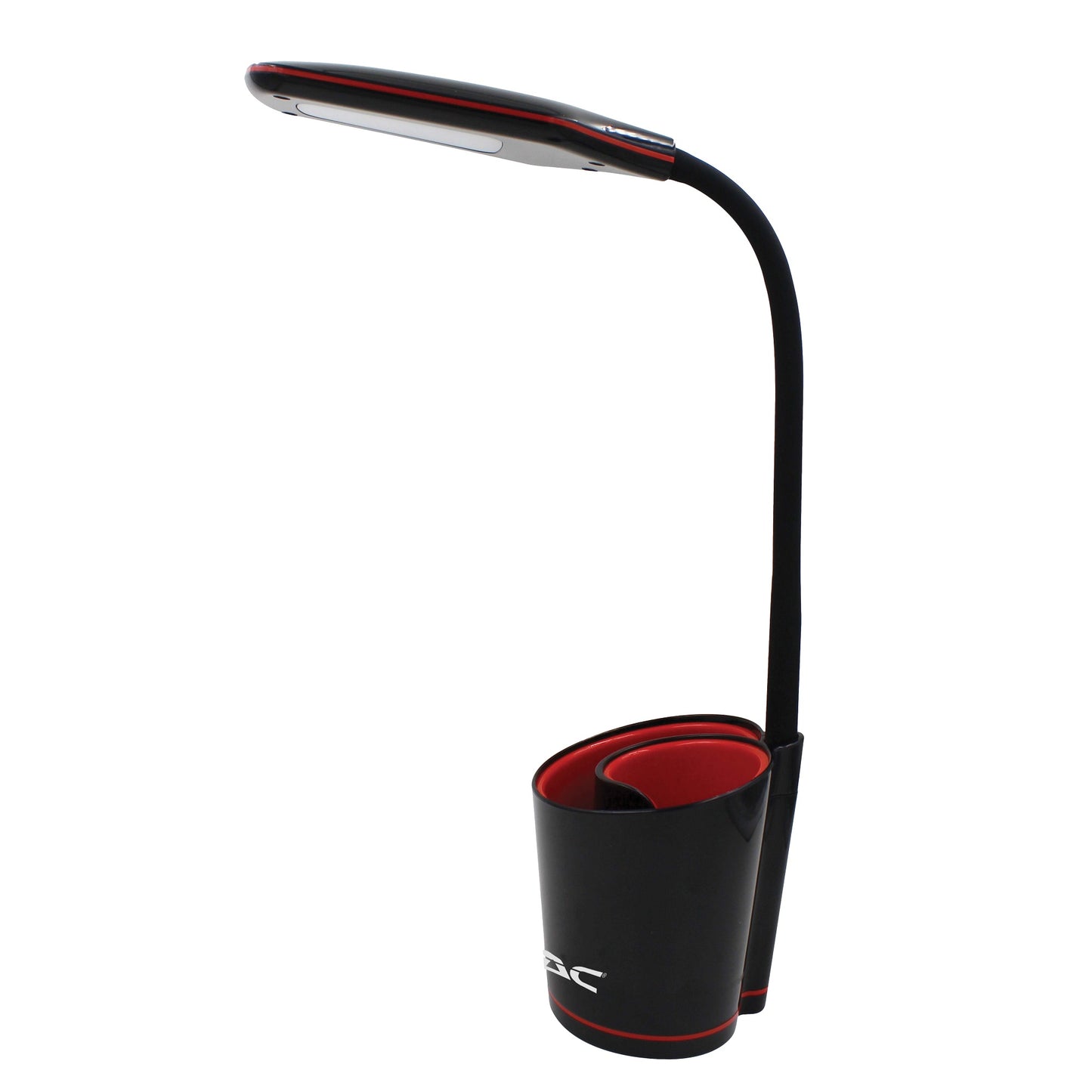 DAC® MP-329 LED Desk Lamp with Separable Swirl Organizer, Black