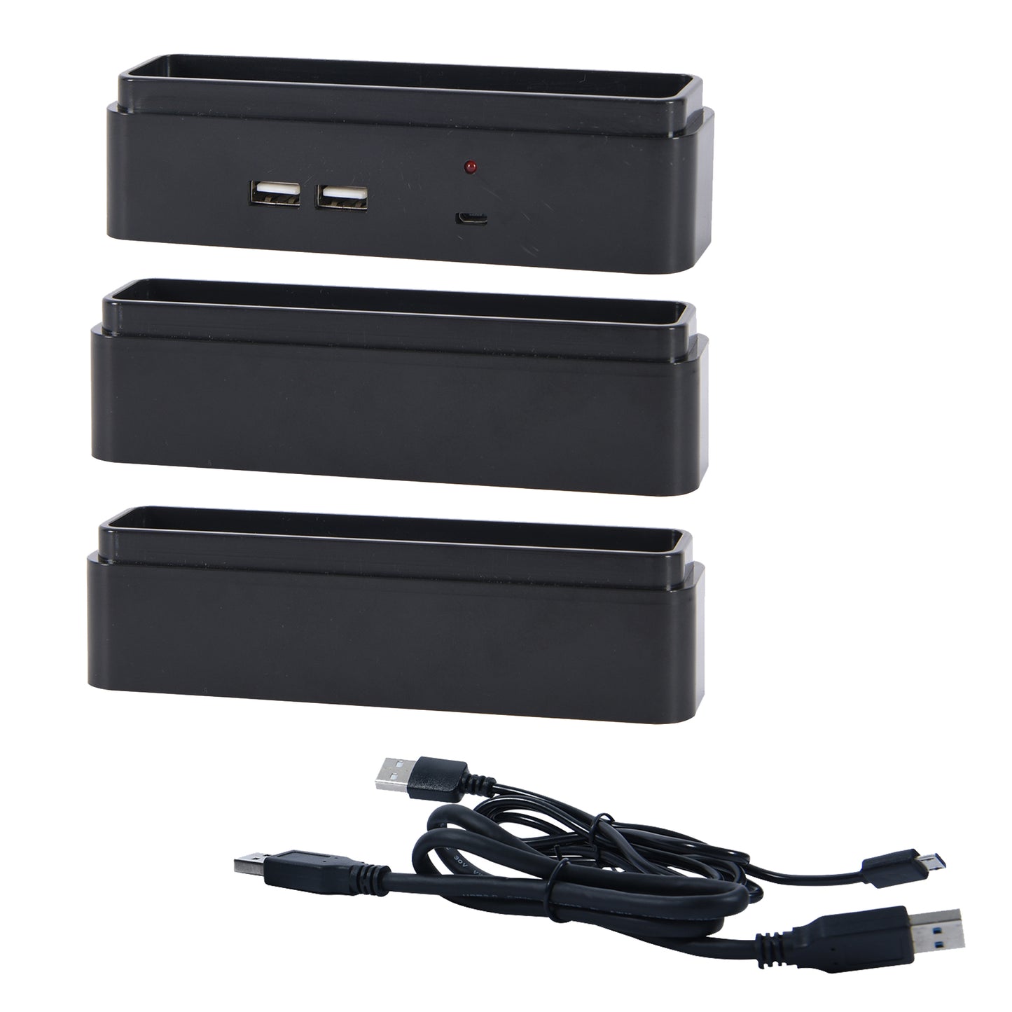 DAC® Stax™ MP-232 Monitor Riser Block Kit with 2 USB Charging Ports