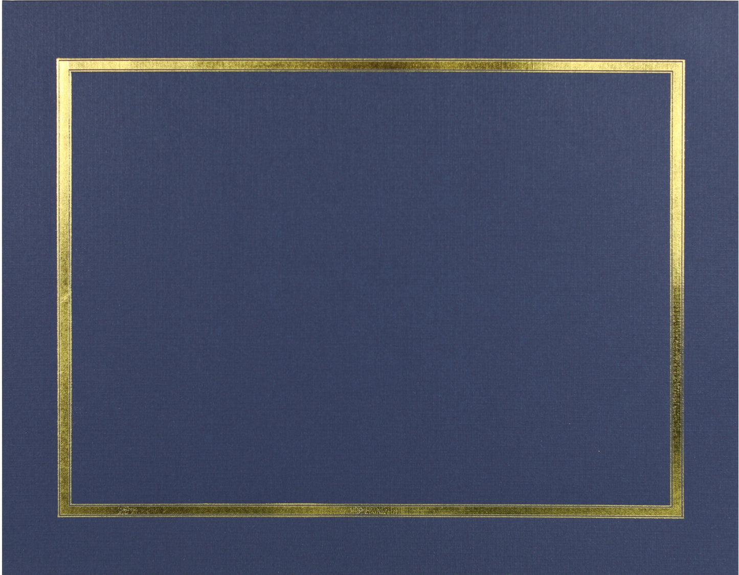 St. James® Certificate Holders/Document Covers/Diploma Holders, Navy Blue, Gold Foil Border, Linen Finish, Pack of 5, 83850