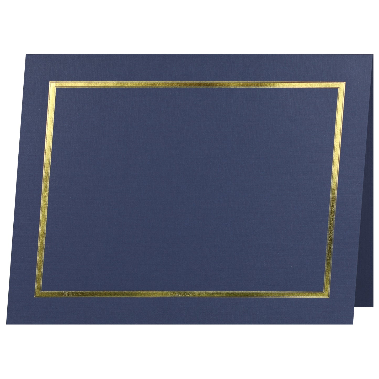 St. James® Certificate Holders/Document Covers/Diploma Holders, Navy Blue, Gold Foil Border, Linen Finish, Pack of 5, 83850