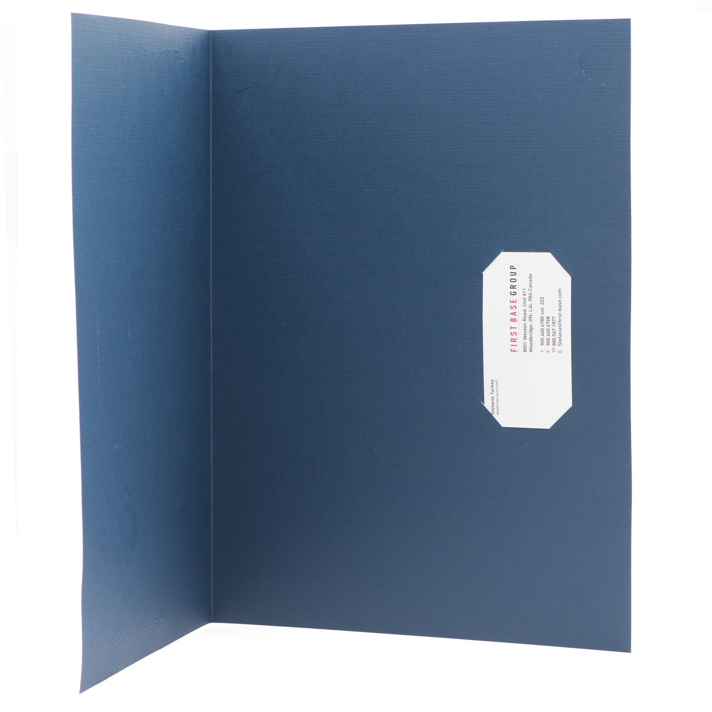 St. James® Certificate Holders with Gift Card Holder, Silver Foil Deco, Navy Blue, Pack of 5, 83541