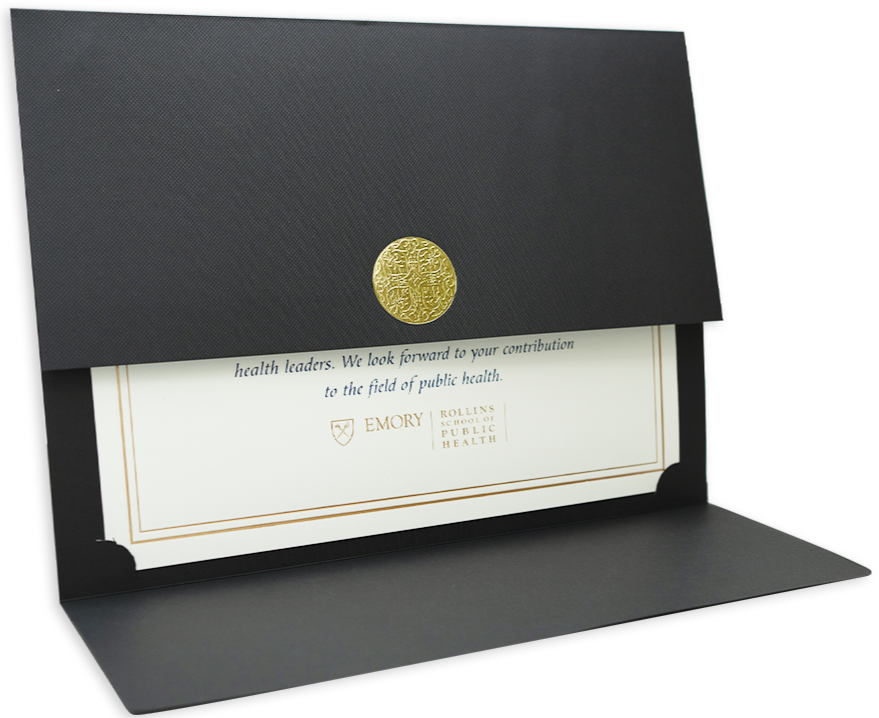 St. James® Certificate Holders/Document Covers/Diploma Holders, Black, Gold Award Seal with Blue Ribbon, Pack of 5, 83820