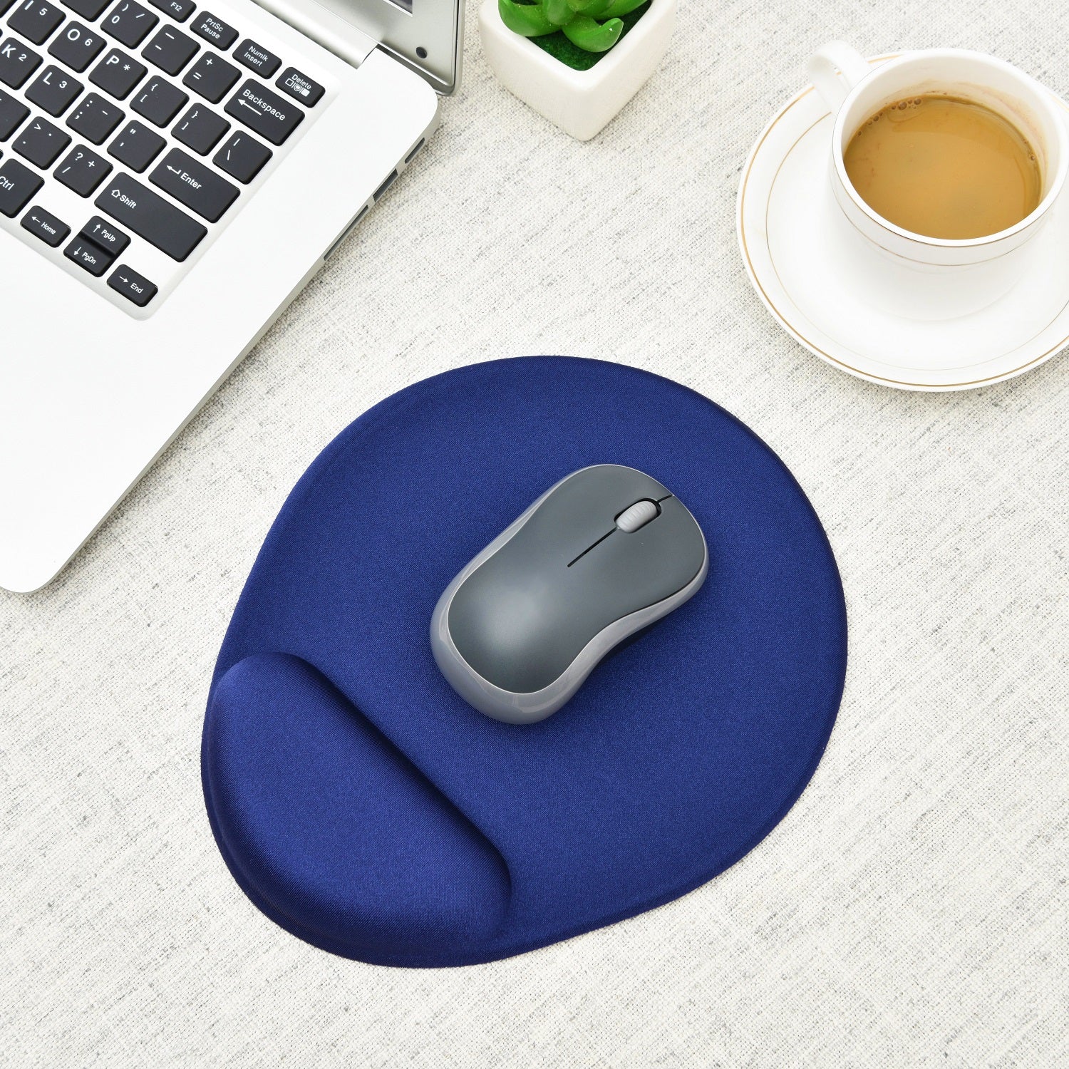 DAC® MP-127 Super-Gel™ Mini Round Mouse Pad with Palm Support, Blue –  First Base Group