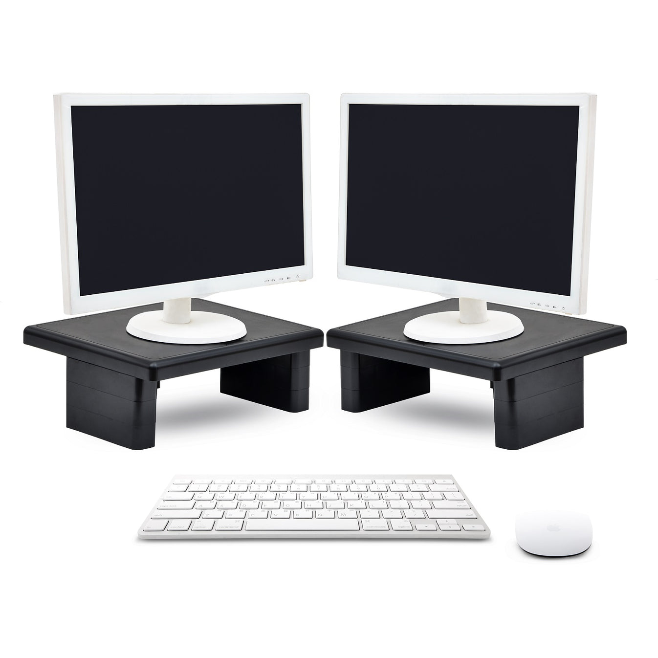 2-Pack DAC® Stax™ MP-107 Ergonomic Height-Adjustable Monitor/Laptop ...