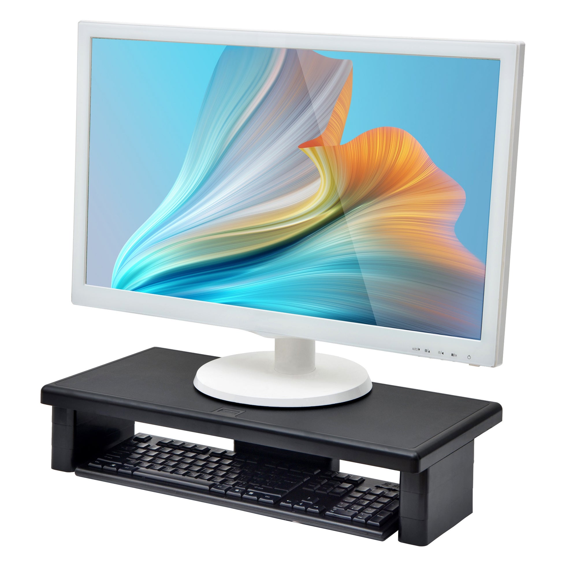 DAC® Stax™ MP-211 Height-Adjustable Ultra-Wide Monitor/Laptop Stand, B –  First Base Group
