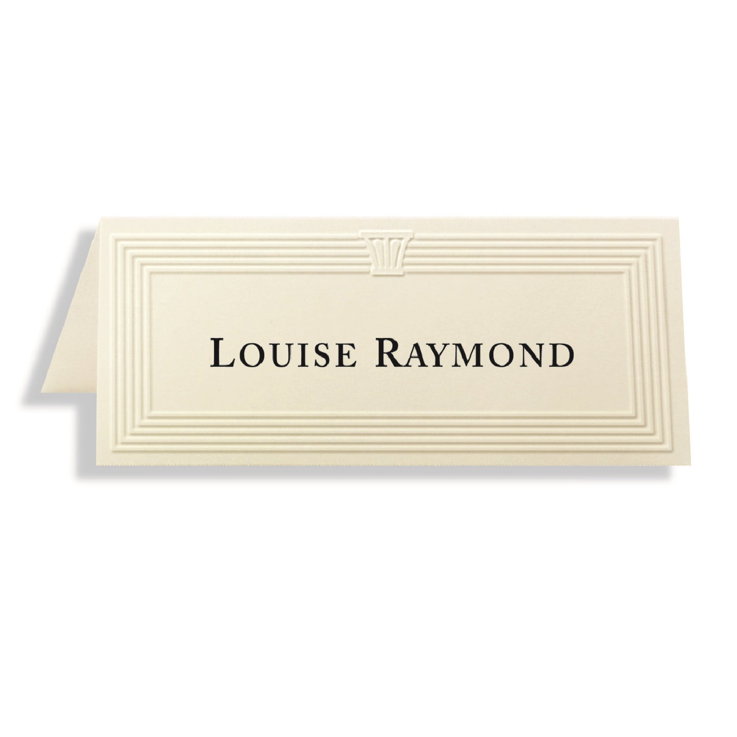 St. James® Overtures® Capital Embossed Place Cards, Ivory, Fold to 1¾ x 4¼", Pack of 1500