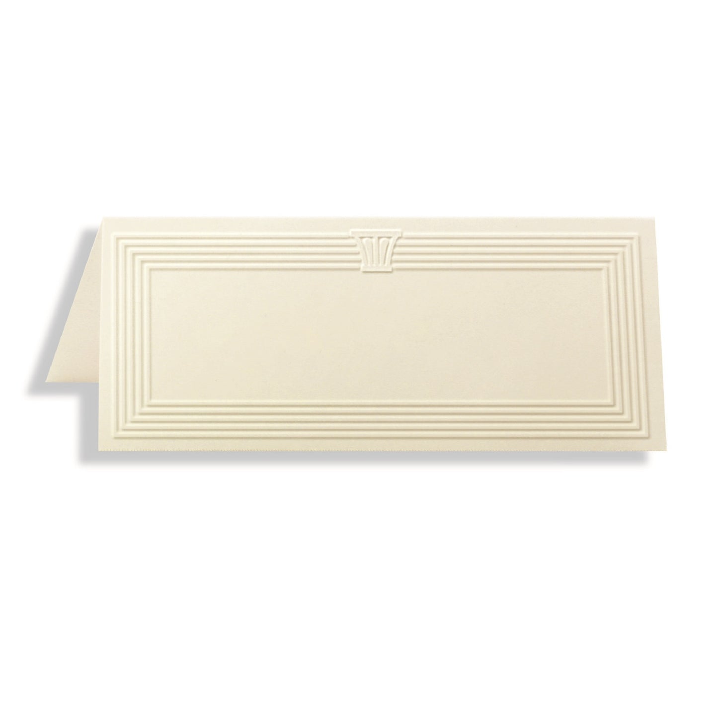 St. James® Overtures® Capital Embossed Place Cards, Ivory, Fold to 1¾ x 4¼", Pack of 60