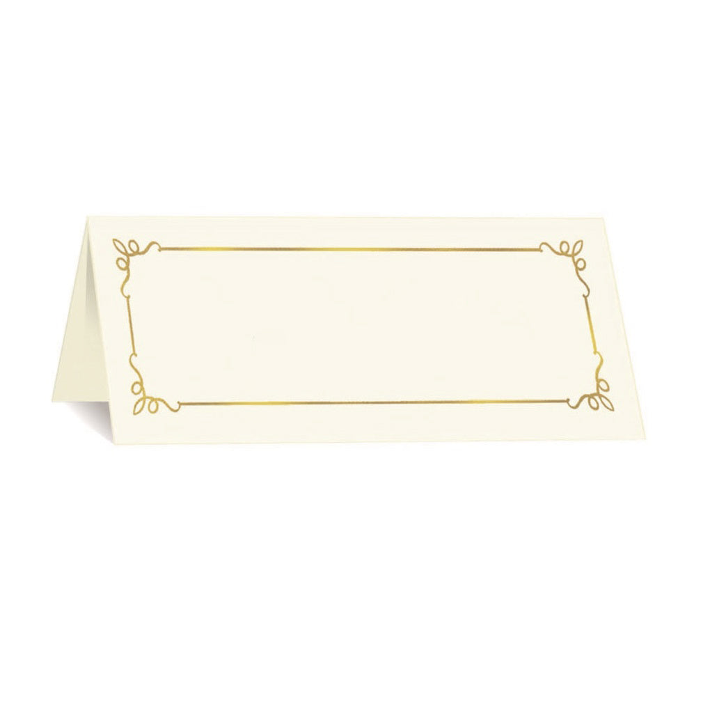 St. James® Overtures® Embassy Place Cards, Ivory, Gold Foil, Pack of 60