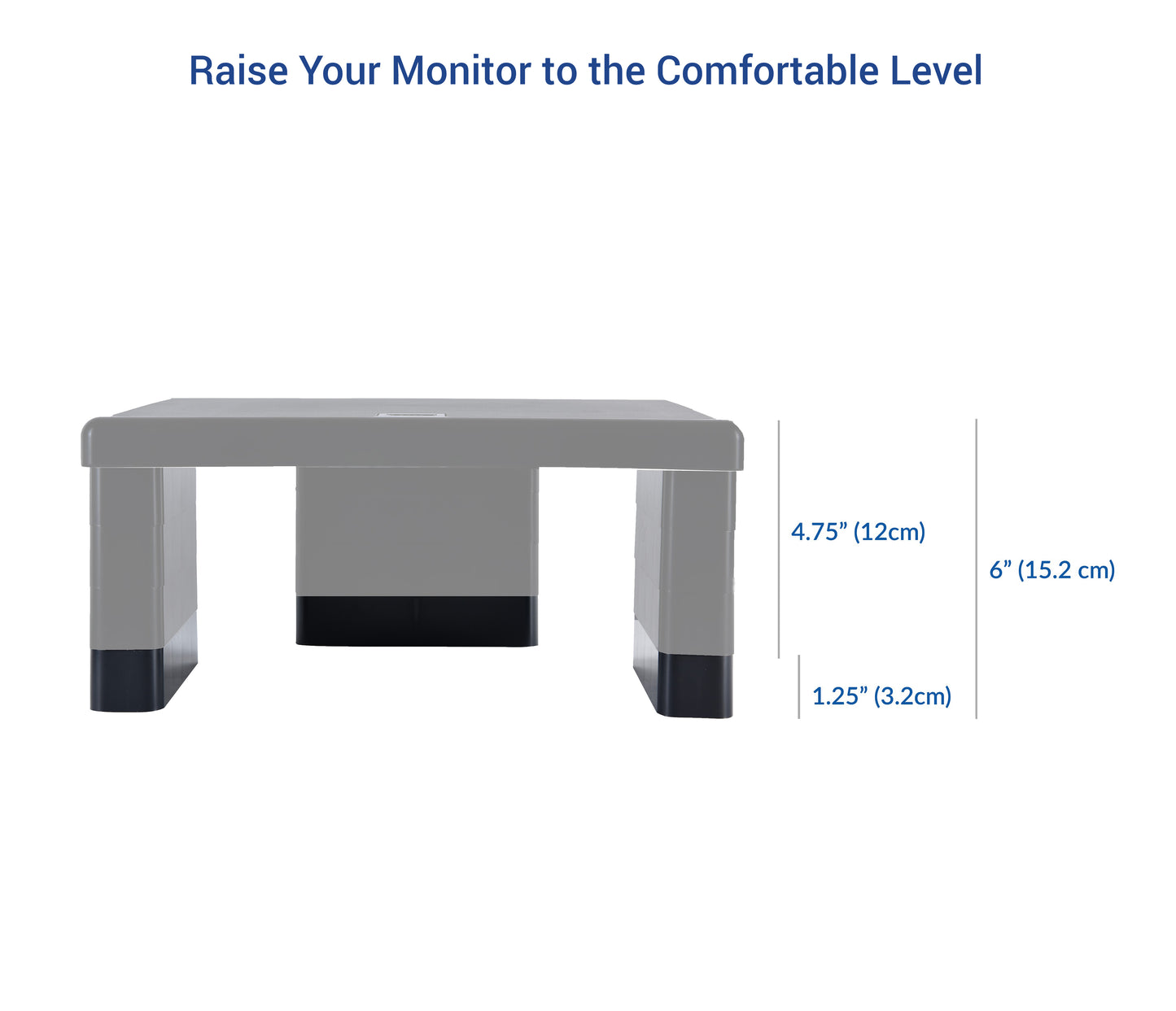 DAC® Stax™ MP-232 Monitor Riser Block Kit with 2 USB Charging Ports